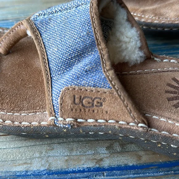 UGG Fur Lined Flip Flops 5 - Picture 6 of 6